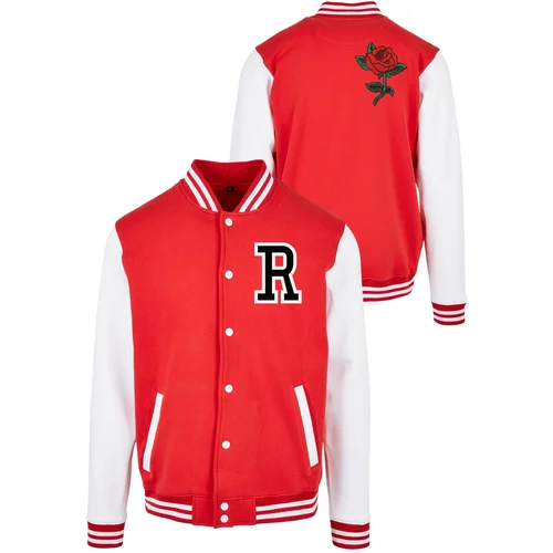 Mister Tee Rose College Jacket red/wht