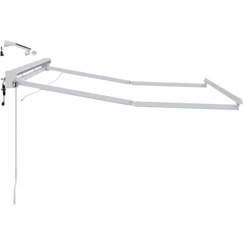  Električna nadstre&amp;scaron;nica s profili LED Bela 3 x 2 m Aluminij, (5000207286) Slike