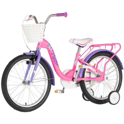 Visitor bicikl kids unicorn 20" 10" v-brake kontra 115-135cm (20") roze uv sjaj 1203151 Cene