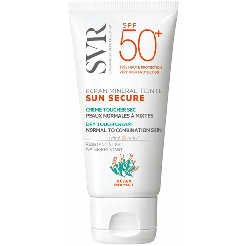 SVR Sun Secure ZF50+, mineralna krema za mešano do mastno kožo
