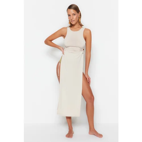 Trendyol Dress - Beige - Bodycon