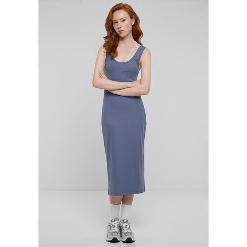 UC Ladies Women&amp;#039;s Long Rib Dress - Blue Slike