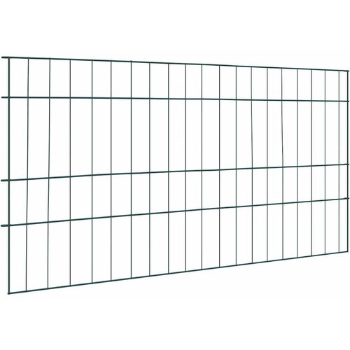vidaXL Komplet ograje za ribnik 5 pcs Zelena 100 x 50 cm Jeklo Cene