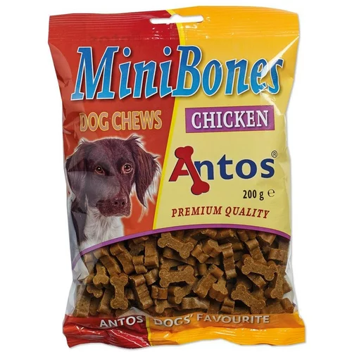 ANTOS priboljški - mehke mini kosti piščanec za pse 200 g