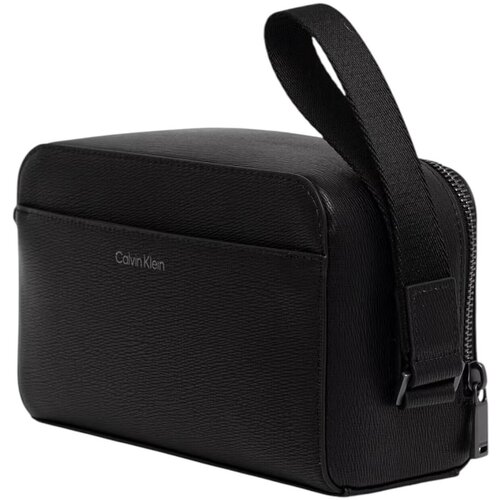 Calvin Klein Jeans Torbice EMBLEM HW DOPP KIT LV04D1243G Črna Slike