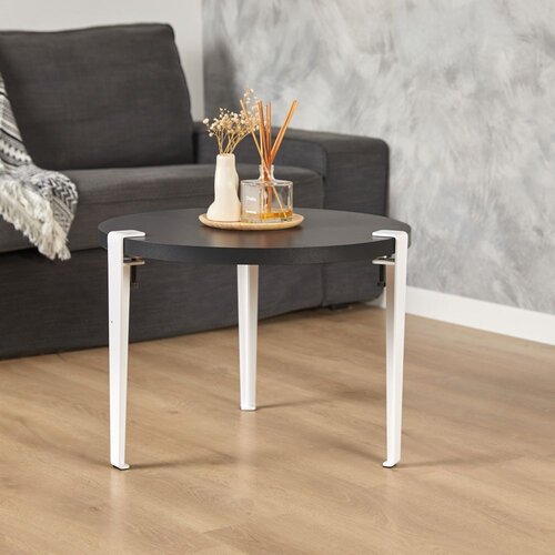 Woody Fashion Sto za dnevnu sobu Fregoia Anthracite White Slike