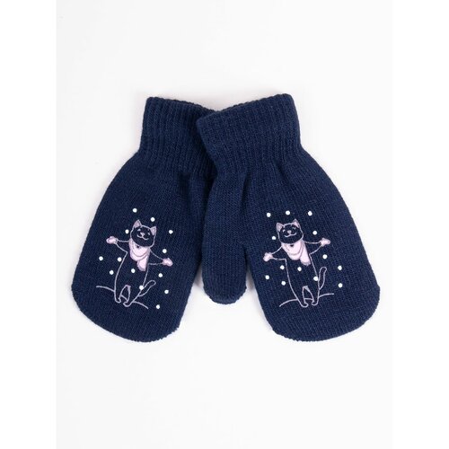 Yoclub Kids's Gloves RED-0116G-AA1A-001 Navy Blue Slike