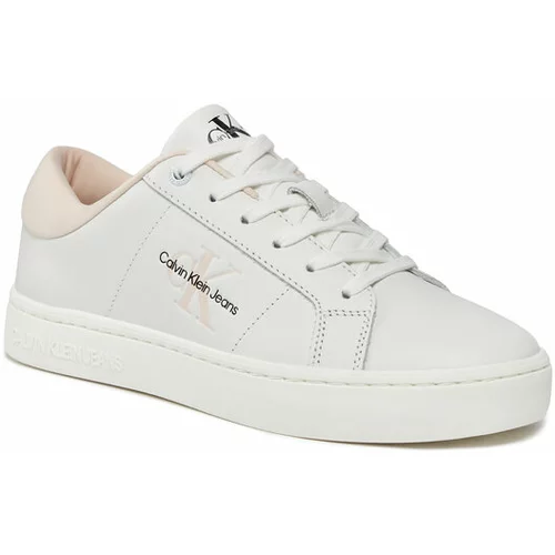 Calvin Klein Jeans Superge Classic Cupsole Lowlaceup Lth Wn YW0YW01444 Bela