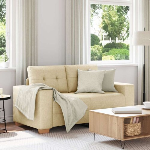  Dvosedežna kavč Krem 120 cm Tkanina, (22054479) Slike