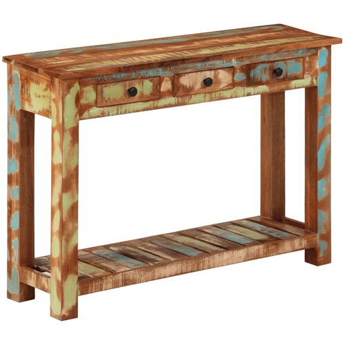  Konzolni stol 110 x 30 x 76 cm od masivnog obnovljenog drva Cijene