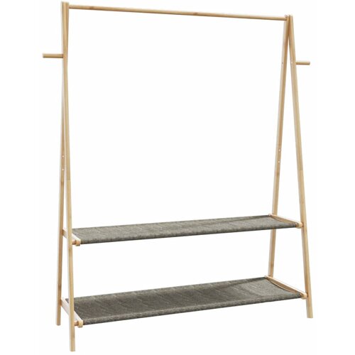  Stalak za odjeću s policama 132x45,5x150,5 cm od bambusa Cene
