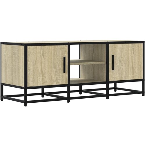 Maison Chic TV omarica - TV stojalo - Televizijska omarica sonoma hrast 100x35x41 cm inženirski les in kovina, (21701447) Cene
