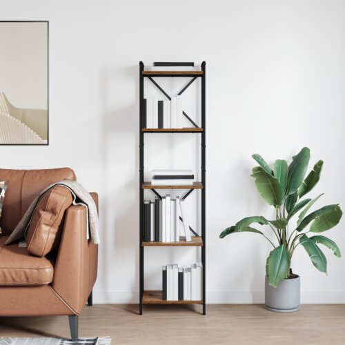 vidaXL Knjižna omara Star les 40 x 30 x 153 cm Konstruiran les Cene