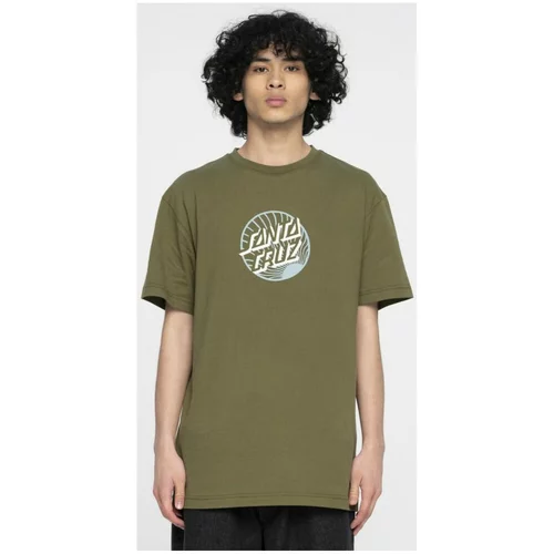 Santa Cruz Majice & Polo majice Retreat dot front t-shirt Zelena