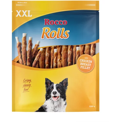 Rocco Rolls XXL pakiranje - Miks: piščančje prsi, račje prsi, riba 2 x 1 kg