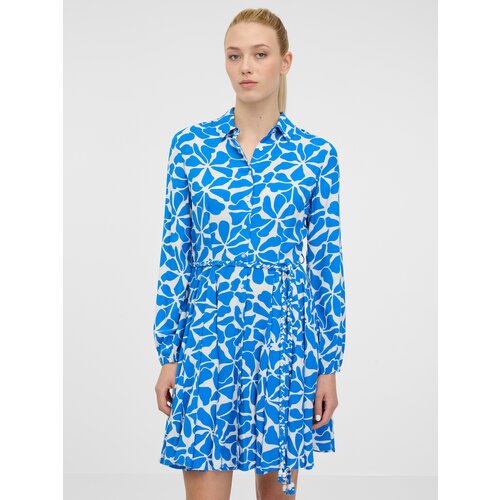 Orsay Blue Women's Shirt Dress - Women's Cene