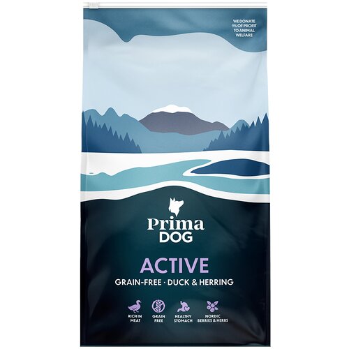 PrimaDog Adult Active pačetina i haringa bez žitarica - 2 x 10 kg Cijene
