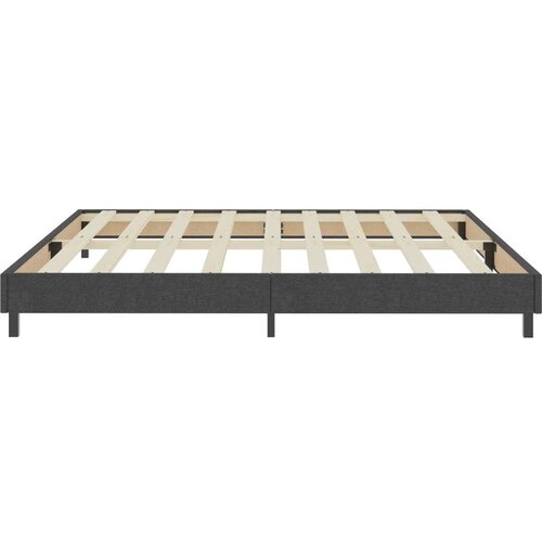 VidaXL Box spring okvir za krevet od tkanine sivi 200 x 200 cm Slike