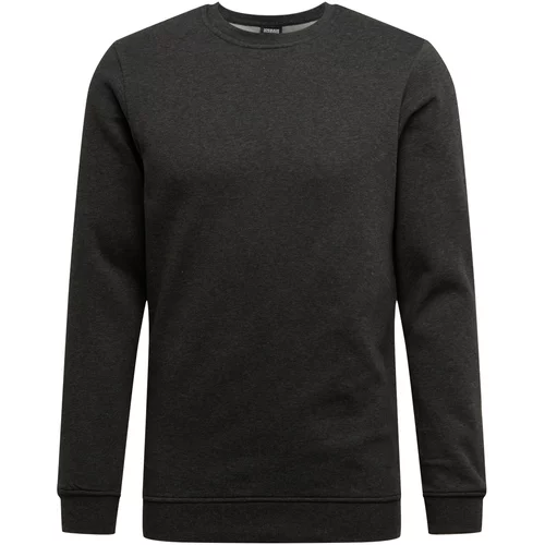 Urban Classics Sweater majica 'Basic Terry Crew' crna
