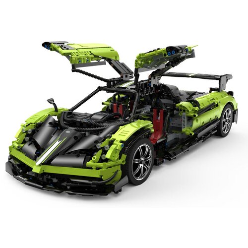  Licencirani auto za slaganje 1:8 Pagani Huayra BC RASTAR sa 2892 elementa - zeleni Slike