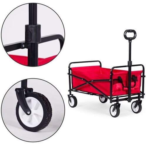  multi Garden Sklopiva kolica za plažu 48x90cm red, TC-005 RED Slike