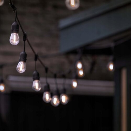  LED spolja&amp;scaron;nja dekorativna girlanda 10xE27/1W/230V 10,94 m IP44 crna Slike