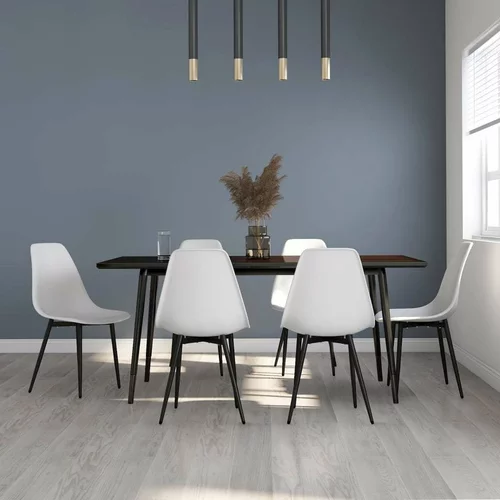  Jedilni stoli 6 kosov bele barve PP, (20699665)