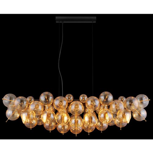 Globo 15633H1A - Luster na sajli UDO 6xE14/25W/230V zlatna Slike