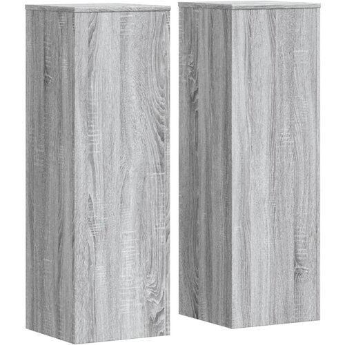 vidaXL Stojalo za rastline 2 kosa siva sonoma 33x33x100 cm inž. les, (21366377) Cene