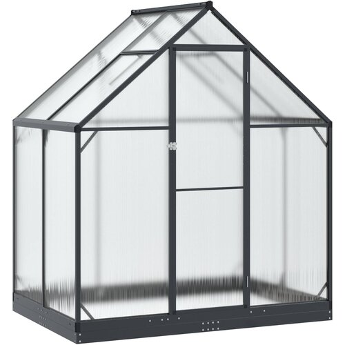 vidaXL Rastlinjak v vrtu z vrati Antracit 183,5 x 123 x 207 cm, (5000288598) Cene
