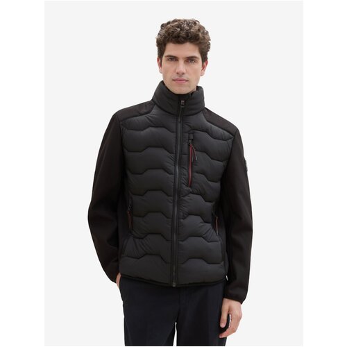 Tom Tailor Black men's quilted jacket - Men's Cene