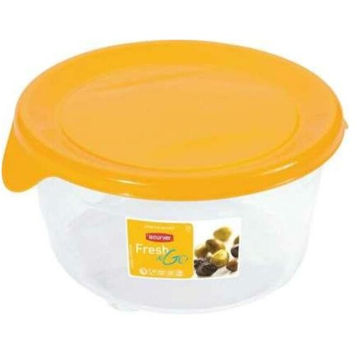 Curver kutija za hranu FreshGo 0.5l okrugla žuta Slike