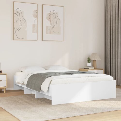 Furnova Posteljni okvir bel 140x200 cm inženirski les, (21934401) Slike