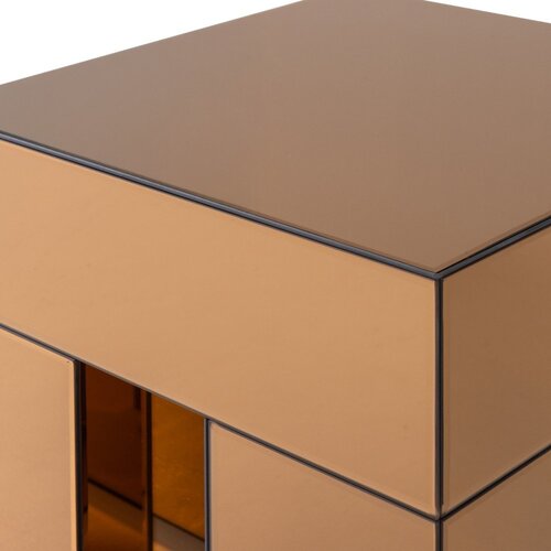 WOOOD Stranska mizica v sijajnem dekorju 45x45 cm Mirrox &amp;ndash; Slike