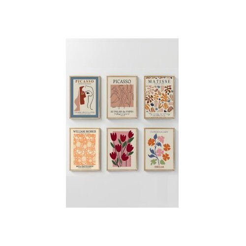 Wallity dekorativna slika Artsycllct15, 33x48cm, 6 delova Cene