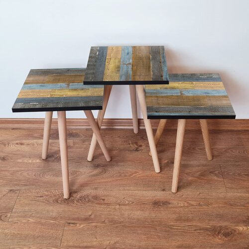 Hanah home Set 3 stočića 3Shp2 Multicolor Cene