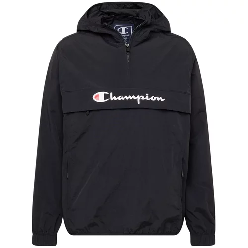 Champion Authentic Athletic Apparel Prehodna jakna svetlo rdeča / črna / bela