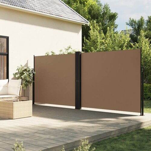 The Living Store Zložljiva stranska tenda taupe 160x600 cm - Zložljiva Stranska Tenda, (21631737) Cene