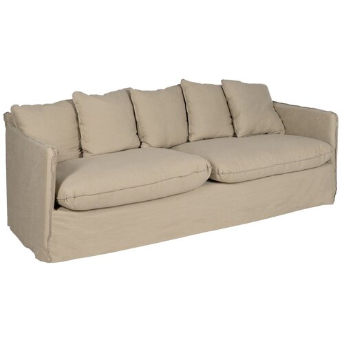 Ixia Bež lanena sofa 216 cm – Cijene