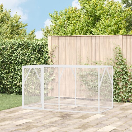 vidaXL Bela Galvanizirano Jeklo 102 x 208 x 108 cm Trpežna Cene
