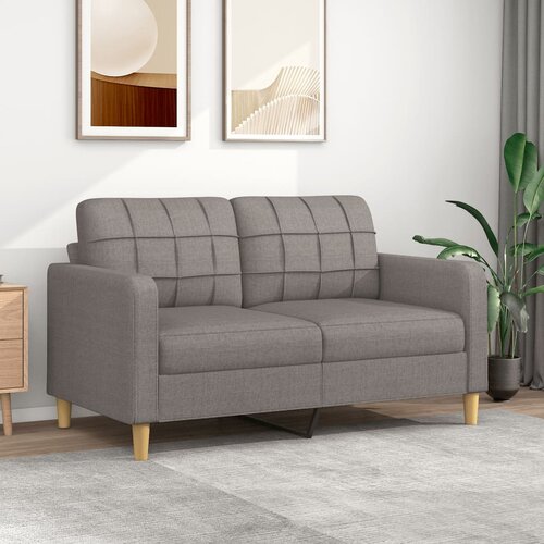 VidaXL Dvosed taupe 140 cm blago Slike