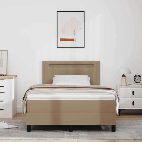  Okvir kreveta s madracem Boja cappuccina 120 x 190 cm Slike