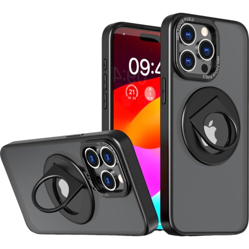 INF Magnetna za&amp;scaron;čitna torbica za telefon z nevidnim stojalom, združljiva z iPhone Black iPhone 14 Pro Max, (21373308) Slike