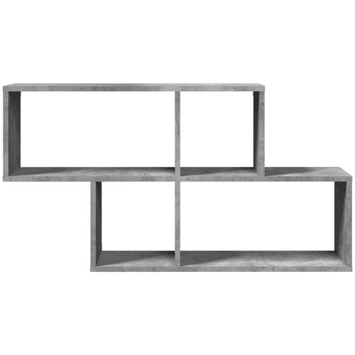  Zidna polica siva boja betona 100 x 20 x 53 cm drvena Slike