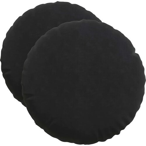  Jastučići za sjedenje 2 pcs Crna &amp;Oslash;50 x 19 cm Bar&amp;scaron;un Slike