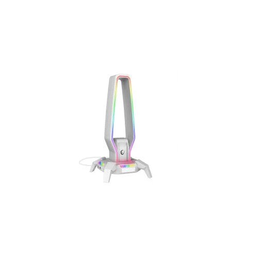 Rampage Nosač za slu&scaron;alice RM-H27 RGB beli 42763 Cene