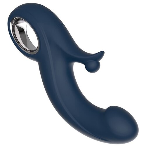 CHISA NOVELTIES Chisa Kissen Fury Double Vibration + Stimulation with Power Boost Blue Cene