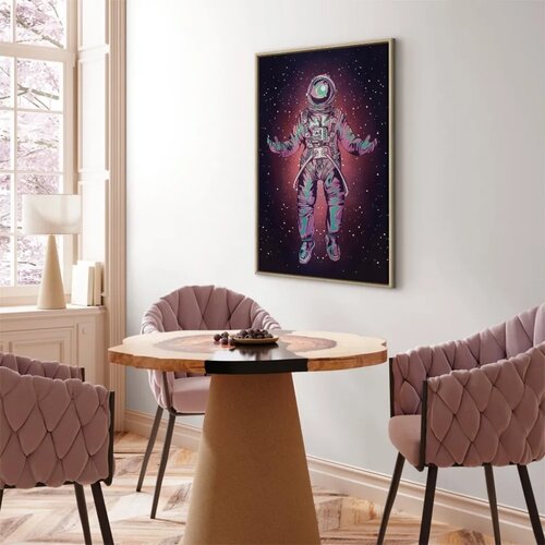  Slika - Lonely Traveler (1 Part) Vertical 80x120 U prirodnom drvenom okviru Slike