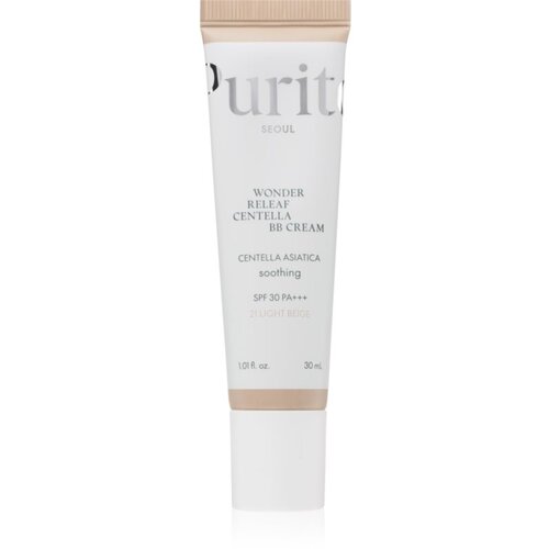 PURITO Wonder Releaf Centella BB Cream posvetlitvena BB krema s pomirjajočim učinkom odtenek 21 Light Beige 30 ml Cene