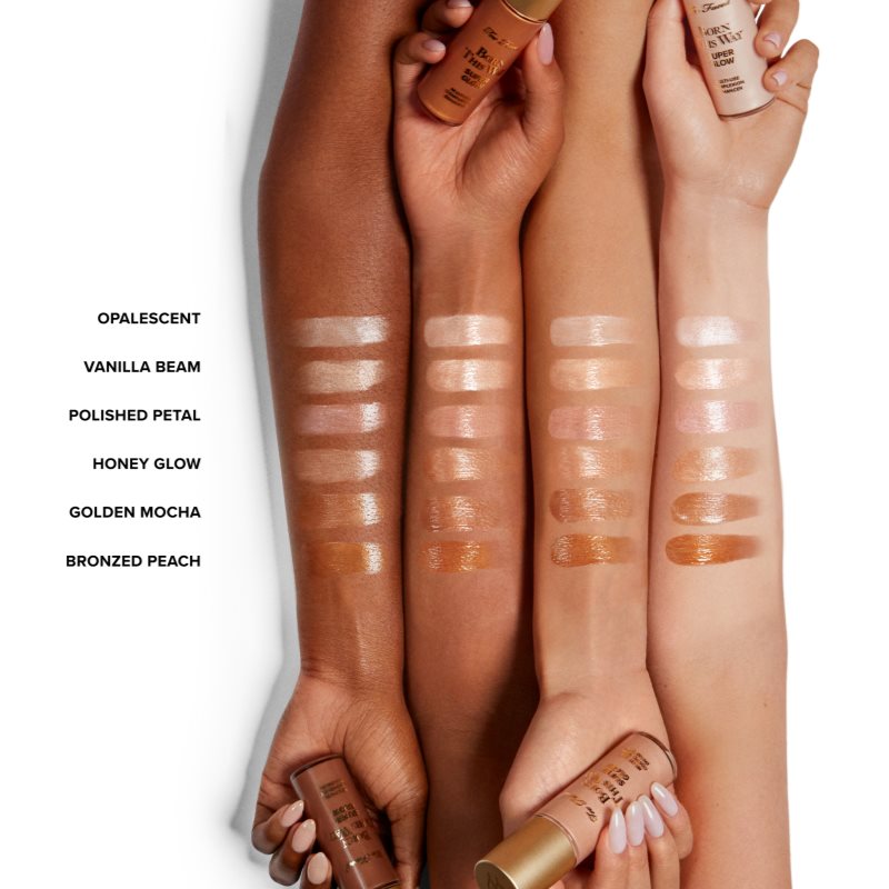 Too Faced Born This Way Super Glow bronz tekući highlighter nijansa Golden Mocha 30 ml Slike